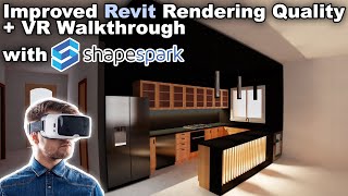 Improved Revit Rendering Quality  VR Walkthrough with Shapespark [upl. by Simaj]