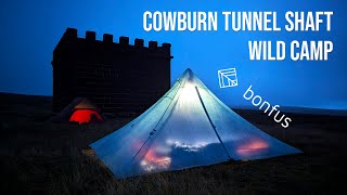 Wild Camping at Cowburn Shaft Tunnel in the Peak District  Bonfus Middus 2p [upl. by Ferdinand]