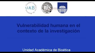 Investigación con población vulnerable [upl. by Dloraj587]