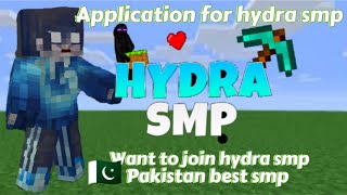 Application for hydra smp sleepydudeog [upl. by Eintrok]