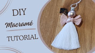 TUTO décoration ange de Noël macramé DIY  Christmas angel tutorial [upl. by Rayna423]