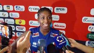 Europei femminili Myriam Sylla dopo ItaliaRomania [upl. by Dinesh]