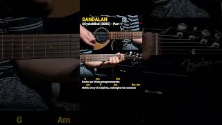 Sandalan  6CycleMind 2005 Easy Guitar Chords Tutorial with Lyrics Part 1 SHORTS REELS [upl. by Enifesoj5]