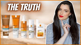 THE TRUTH ABOUT LA ROCHE POSAY SUNSCREENS Anthelios Shaka FluidInvisible SprayAgeCorrectReview [upl. by Akcire]