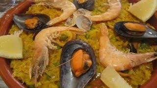 CÓMO HACER PAELLA DE MARISCO O ARROZ MARINERO [upl. by Ardnazil]