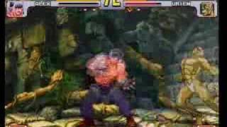 SFIII 3rd Strike  Alex Kinosuke vs Urien RX [upl. by Wylma]