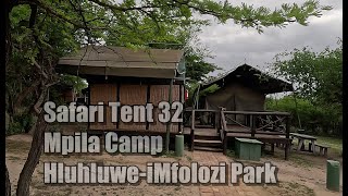 Safari Tent 32  Mpila Camp [upl. by Masterson]