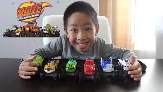 Blaze and the Monster Machines Diecast Toys Unboxing [upl. by Flan]