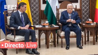 🔴📡 Declaración conjunta de Pedro Sánchez y presidente del Estado de Palestina Mahmud Abás [upl. by Nnayt580]