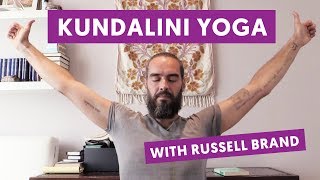 Kundalini Yoga with Russell Brand  EGO ERADICATOR [upl. by Ellennej]