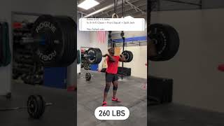 Squat Clean  Front Squat  Split Jerk [upl. by Willcox428]