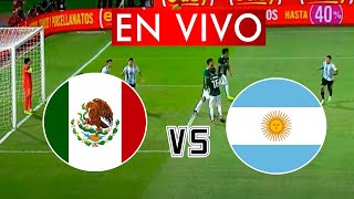 MÉXICO VS ARGENTINA 🔴  MUNDIAL QATAR 2022 EN VIVO  EN ZONA FUT [upl. by Oiracam]