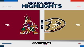 NHL Highlights  Coyotes vs Ducks  December 29 2023 [upl. by Hasen]