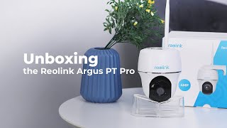 Reolink Argus PT Pro Unboxing 2K WireFree WiFi Camera with PersonVehicle Detection [upl. by Nahsyar29]