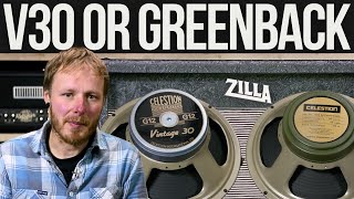 Celestion V30 vs M Greenback  Which speaker reigns supreme [upl. by Tran191]