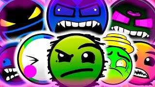 NEW CUSTOM Geometry Dash Difficulty Faces V3 But Everyone Is REVERSE Version 5 [upl. by Ecile]