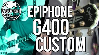 Epiphone G400 Custom  Rock  Metal Demo  3Pickup SG [upl. by Orman]