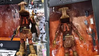 New Star Wars black series Momaw Nadon action figure on display in hand images at mcm London [upl. by Juliet201]