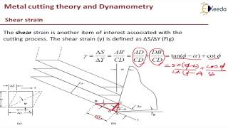 Stresses Shear Strain and Energy Considerations  Metal Cutting Theory and Dynamometry [upl. by Ramma]