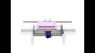 Slidercrank mechanism with added double crank 1 [upl. by Suoiluj]