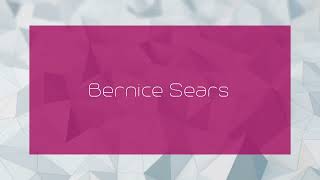 Bernice Sears  appearance [upl. by Hildegard425]