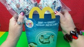 2014 PENGUINS OF MADAGASCAR McDONALDS KIDS HAPPY MEAL TOYS FROM UK [upl. by Fishback]