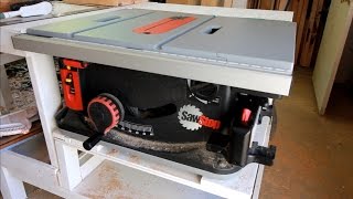 Unboxing SawStop Table Saw  Shop Update July 2016 [upl. by Ananna]