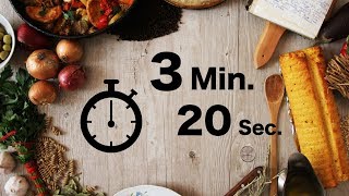 Cooking Timer ∥ 3 Minutes 20 Seconds Countdown [upl. by Odnam]