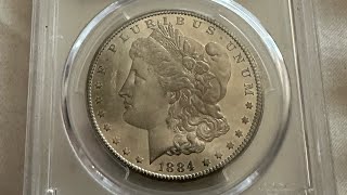 1884CC PCGS MS64 Morgan Silver Dollar [upl. by Akimit716]