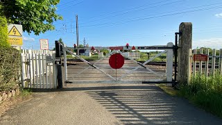 Woodcroft level crossing Cambridgeshire [upl. by Bergerac]