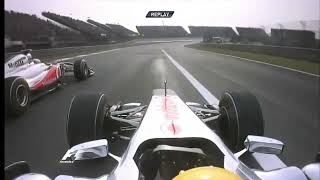 Lewis Hamilton onboard overtake on Jenson Button Chinese GP 2011 [upl. by Atsillak]