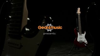 34 LA Electric Guitar by Gear4music Wine Red  Gear4music demo [upl. by Capone]