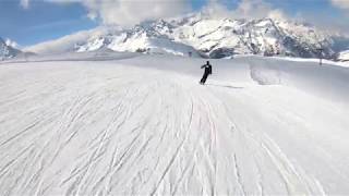 skiing in Zermatt Swiss 4k GoPro Hero 6 black [upl. by Arza418]