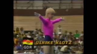 🥉 Ulrike Klotz GDR FX EF 9900 1985 World Championships [upl. by Georgie]