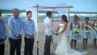 Beach Wedding in New Zealand [upl. by Enelyahs]