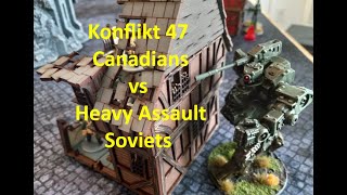 Battle Report 54  Konflikt 47 Canadians vs Heavy Assault Soviets [upl. by Whitnell208]