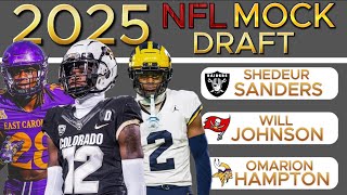 2025 NFL MOCK DRAFT  4 FIRST ROUND QBS [upl. by Desmond818]