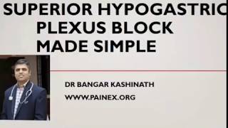 Superior hypogastric plexus block under fluroscopy  c arm guidance by Dr Bangar Kashinath  Painex [upl. by Flight]