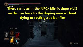 Dark Souls 3 Titanite slab dupe  NPC dupe glitch [upl. by Aret328]