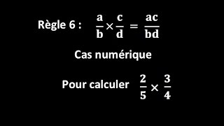 Règle 6  ab  cd  acbd  cas numérique [upl. by Acinej710]