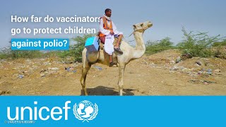 Health worker treks up to 72 hours to vaccinate children  UNICEF [upl. by Oona614]