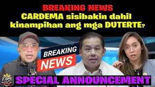 BREAKING NEWS CARDEMA patatalsikin dahil kinampihan ang mga DUTERTE [upl. by Vanni]