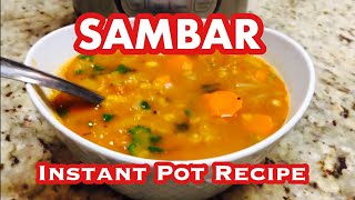 INSTANT POT SAMBAR  Sambar in Instant Pot  Instant Pot Indian Recipes Vegetarian [upl. by Annirtak]