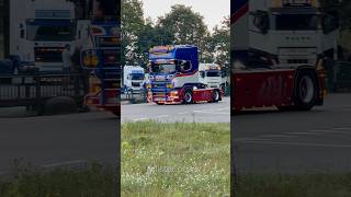 Ex D Kontos LOUD SCANIA R580 V8 scania v8 youtubeshorts shorts trending [upl. by Sauls]