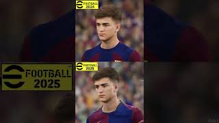 eFootball 2025 vs 2024 Barca Players Faces PS5 Graphics Comparison [upl. by Ashok706]