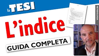 LINDICE della Tesi inserirlo e gestirlo con Word GUIDA COMPLETA [upl. by Raquela]