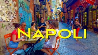 Naples in Italy🌞WALKING TOUR CONTRASTS OF ELEGANT AND POOR in appearance HISTORICAL CITY 180fps [upl. by Kwasi]