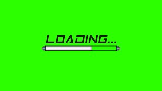 Loading Bar 9  Green Screen  Chroma Key [upl. by Sateia942]