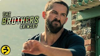 THE BROTHERS GRIMSBY  Fight Scene  Scott Adkins v Sacha Baron Cohen [upl. by Whitman]