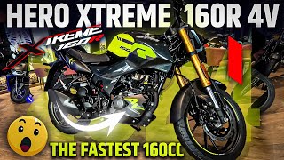 Hero Xtreme 160R 4V The Fastest in the 160cc Segment  Price Specs amp Features [upl. by Anauqaj229]